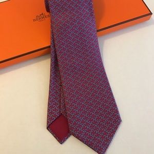 Hermes "H Italique" Tie - NEW